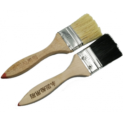 1/2/3/4/5/6inch Cleaning Brush Wall Paint Flat Natural Paint Wood Handle  Bristle Material Oil Paint Brush