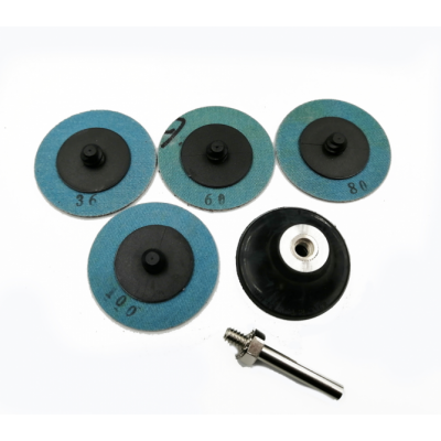 2inch 50mm Sandpaper Kit Roll Lock Holder Rubber Backer Suit Sanding Pad Of Rotating Tools