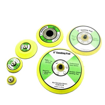 Multi Sizes Pneumatic Sanding Polishing Pads Hook And Loop For Angle Grinder