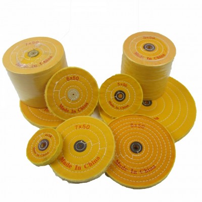 50 Piece Cloth Cotton Buffing Wheels Polishing Pad For Gold Metal Polishing